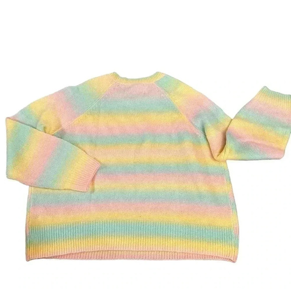 BB Dakota by Steve Madden Yellow Pastel Ombre Pullover Sweater Plus Size XXL New - Picture 4 of 12